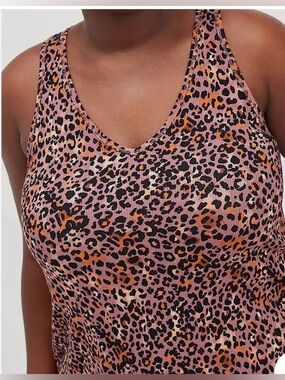 Torrid V Neck Sleep Tank Super Soft
Rib Leopard-Size 5X
